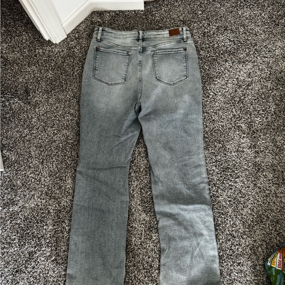 Judy Blue Light Blue Straight Leg Jeans - Picture 4 of 4